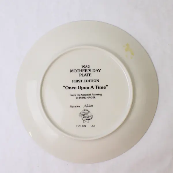 Once Upon A Time Mike Hagel Collector Plate Decorative 1982 Mother's Day
