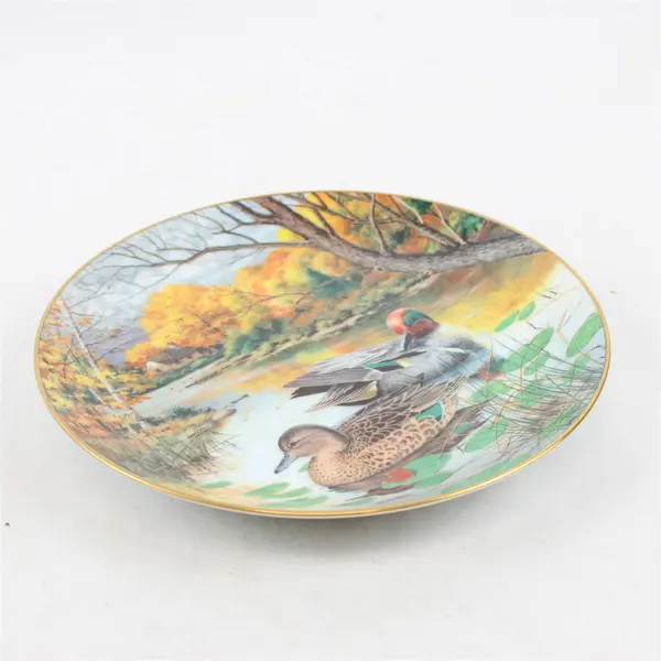 Edwin M Knowles 'The Green-Winged Teal' Bart Jerner 1987 Collector Plate