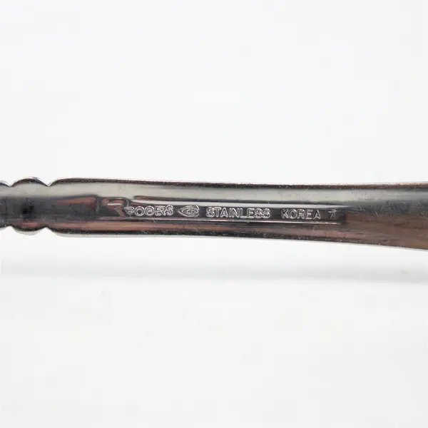 Lot of 4 Stanley Roberts (Rogers Co) Drama Pattern Stainless Salad Forks 6.75" 