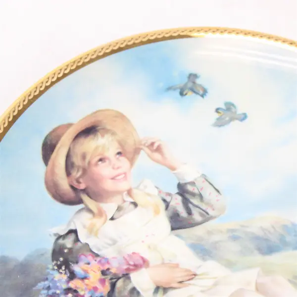 Where Wild Flowers Grow Alan Murray Collector Decorative Plate Pre-Owned