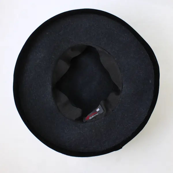 Vintage Kates Canada Boutique Women's Black Wool/Velvet Embellished Hat