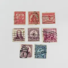 Lot Of 8 United States Stamps Used 1930s Olympics Historic People Arbor Day