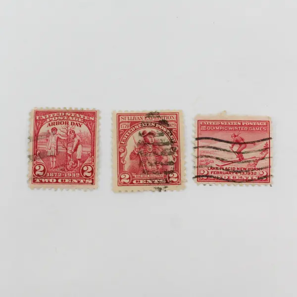 Lot Of 8 United States Stamps Used 1930s Olympics Historic People Arbor Day