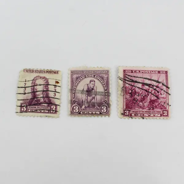 Lot Of 8 United States Stamps Used 1930s Olympics Historic People Arbor Day