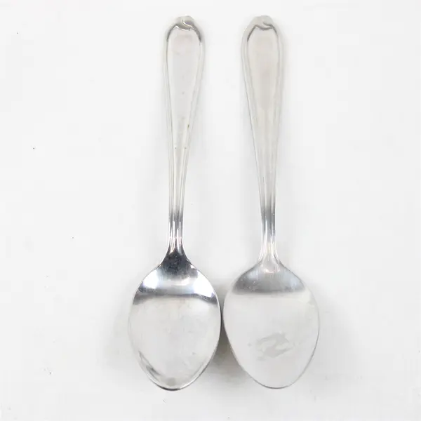 Lot of 2 Stanley Roberts Lauren Pattern 18/10 SS Teaspoons 6.25" Rare HTF Pieces