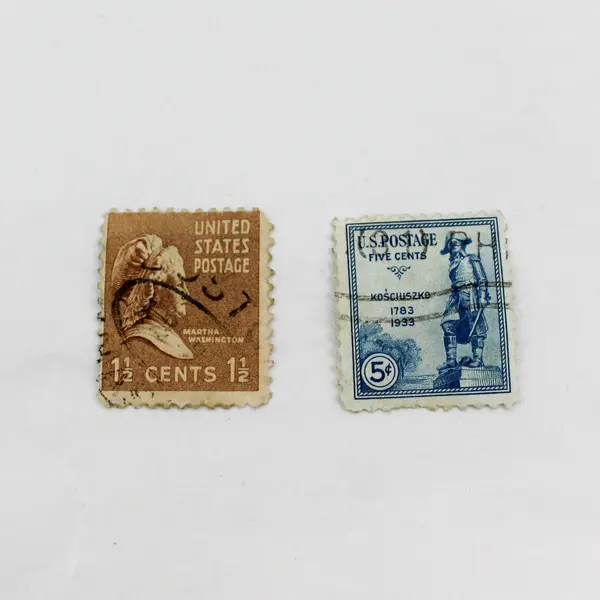 Lot Of 9 United States Mixed Stamps Used 1930s Historic People Events