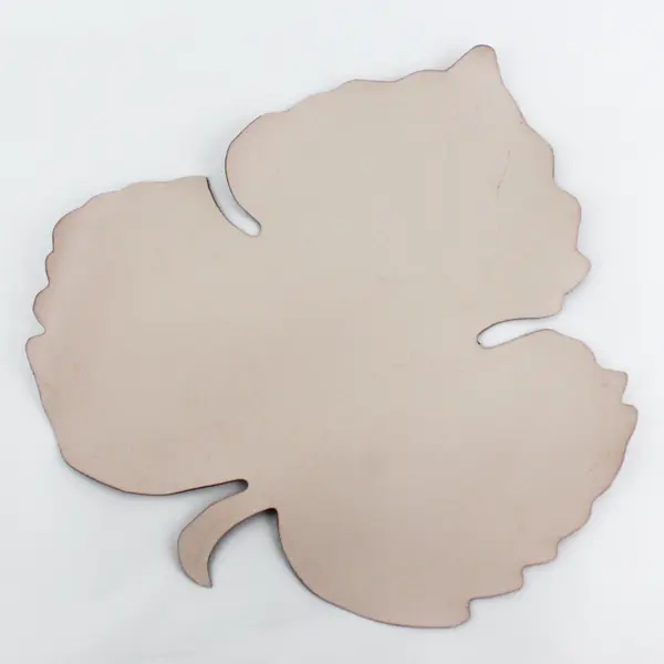 Set of 4 Red Leaf Shaped Vinyl Placemats