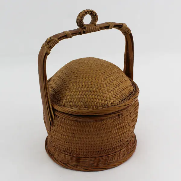 Vintage Handwoven Rattan Chinese Wedding Basket
