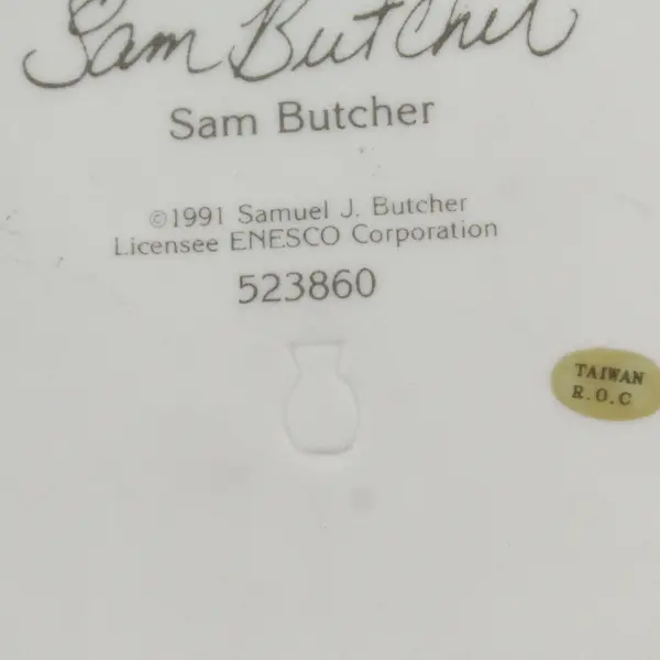 Precious Moments "Blessings From Me To Thee" Sam Butcher Collector Plate 1991