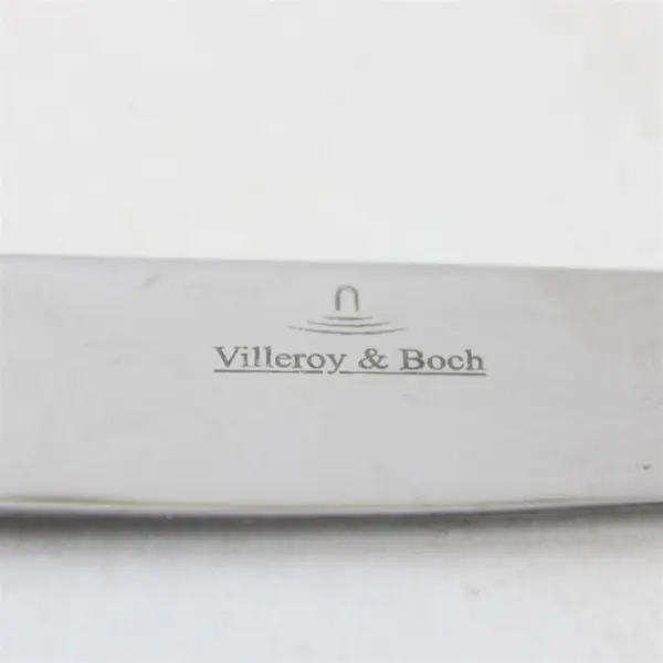 Lot of 6 Villeroy & Boch Medina Pattern 18/10 SS Solid Dinner Knives 9.5" Good