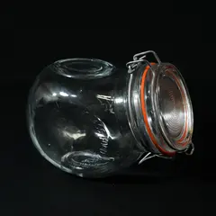 VTG The General Store Marysville 1882 Kansas Embossed Glass Candy Jar