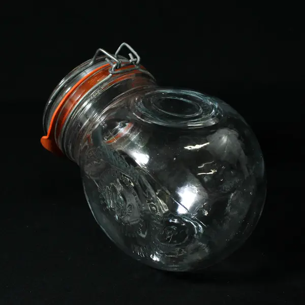 VTG The General Store Marysville 1882 Kansas Embossed Glass Candy Jar