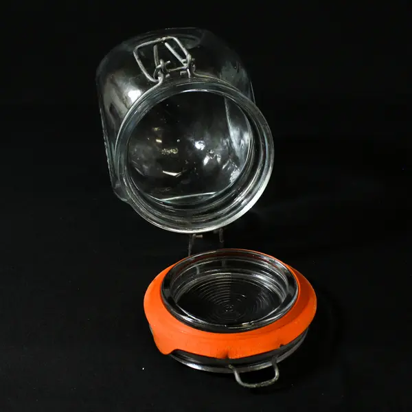 VTG The General Store Marysville 1882 Kansas Embossed Glass Candy Jar