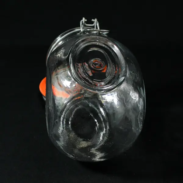 VTG The General Store Marysville 1882 Kansas Embossed Glass Candy Jar