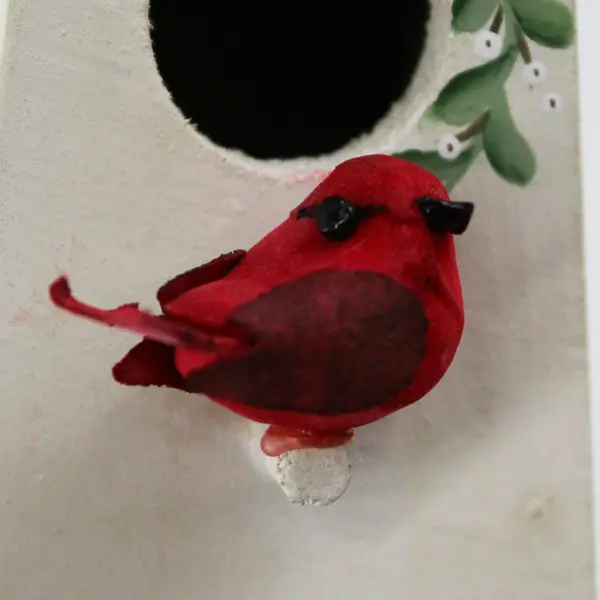 Enesco Cardinal Birdhouse Model 106885 Decorative Hanging Bird House