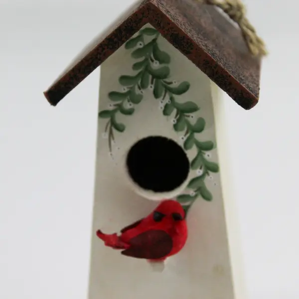 Enesco Cardinal Birdhouse Model 106885 Decorative Hanging Bird House
