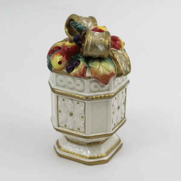 Fitz & Floyd Christmas Salt & Pepper Shakers Pair Collectible