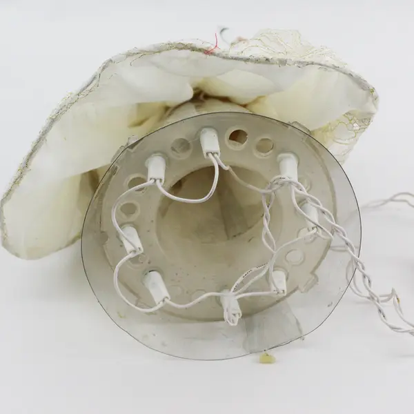 Vintage Porcelain Face Angel Tree Topper Light-Up Christmas Holiday