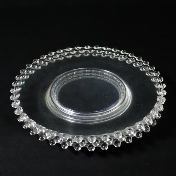 Set of 3 Vintage Imperial Glass Candlewick Salad Plates 7"