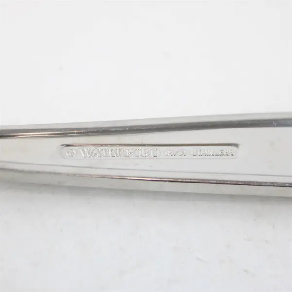 Lot of 7 Waterford Glenridge Pattern 18/10 SS Oval-Shaped Soup Spoons 7.25" Good