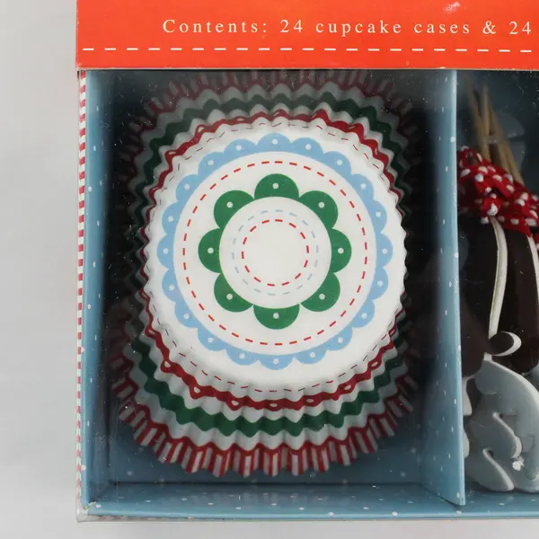 Meri Meri 'Tis the Season 24 Cupcake Cases & 24 Assorted Toppers Christmas