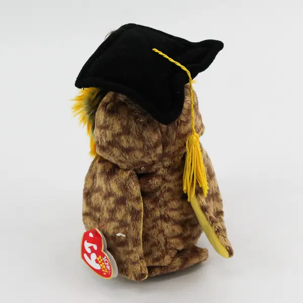 TY Beanie Babies Smartest 2002 Graduation Owl W/ Tag Plush Toy