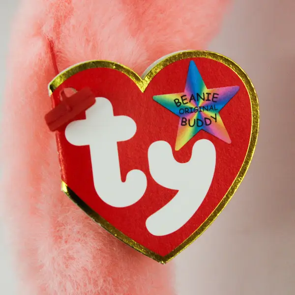 TY Beanie Babies Inky 2001 Pink Octopus With Tag Medium Size Plush Toy