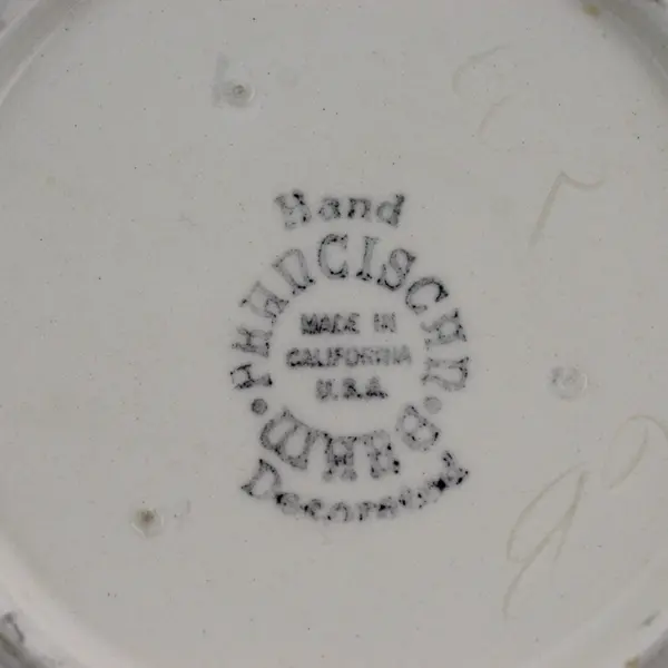 Set of 2 Franciscan Ware Apple Pattern Ceramic Coupe Cereal Bowls 6"