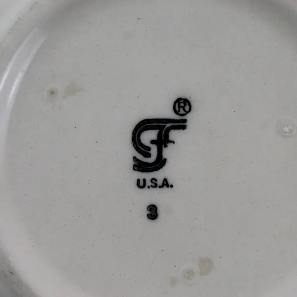 Set of 2 Franciscan Ware Apple Pattern Ceramic Coupe Cereal Bowls 6"