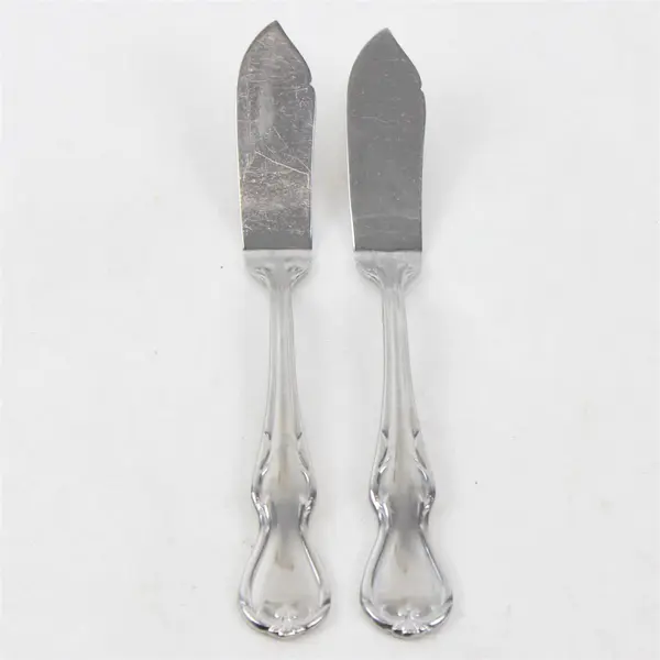 Lot 2 Waterford Baron's Court Pattern 18/10 SS Butter Knives 7.25" Rare HTF Item