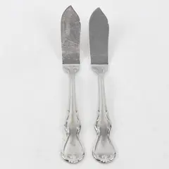 Lot 2 Waterford Baron's Court Pattern 18/10 SS Butter Knives 7.25" Rare HTF Item