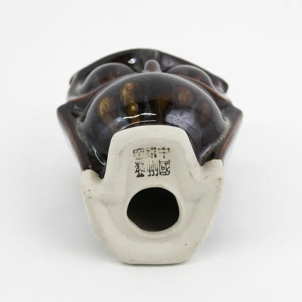 Vintage Brown Glazed Ceramic Owl Figurine 3.5" Tall Collectible