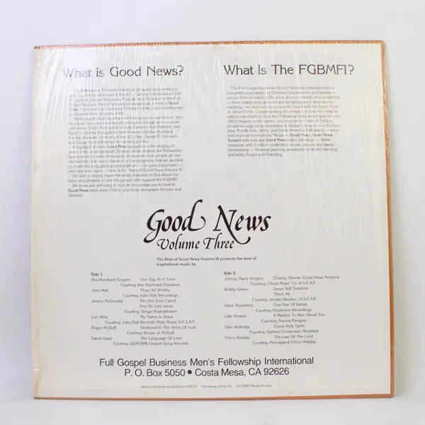 Good News Volume Three 12" Vinyl Record