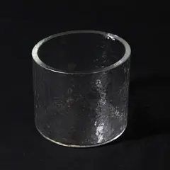 Vintage Orange Peel Glass Hurricane Jar Candle Holder 3in