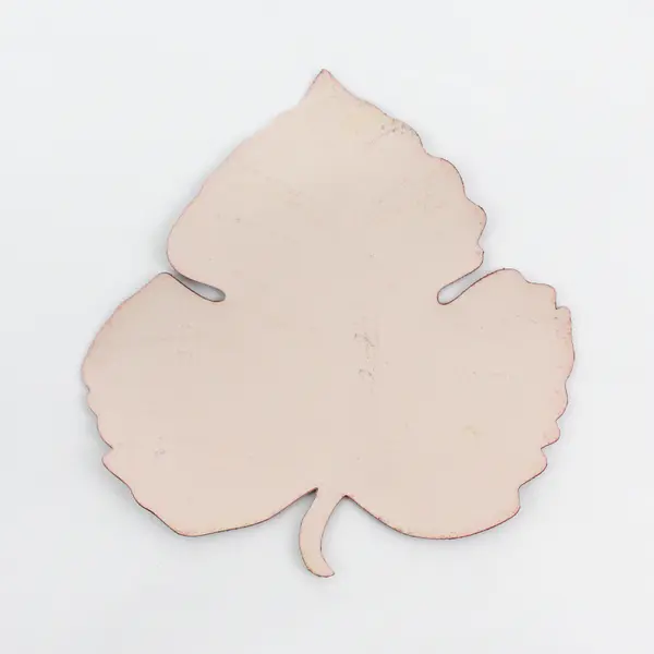 Set of 4 Red Leaf Vinyl Coasters 6 x 5.5 in Barware Collectible