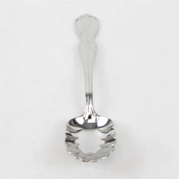 Waterford Baron's Court Pattern 18/10 SS Sugar Shell Spoon 6.5" Rare HTF Item VG