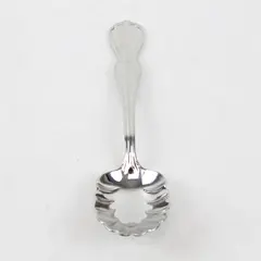 Waterford Baron's Court Pattern 18/10 SS Sugar Shell Spoon 6.5" Rare HTF Item VG