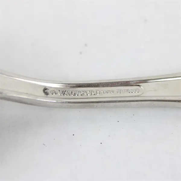 Waterford Baron's Court Pattern 18/10 SS Sugar Shell Spoon 6.5" Rare HTF Item VG