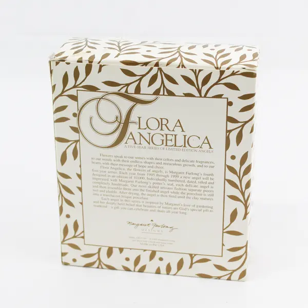 1995 Margaret Furlong 5" L. E. Faith Angel Ornament Flora Angelica W/ Box