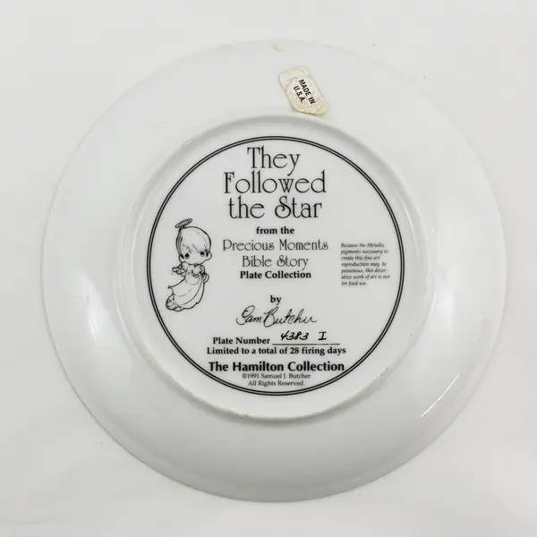 Precious Moments "They Followed The Star" The Hamilton Collection Decor Plate