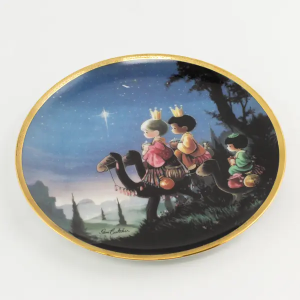 Precious Moments "They Followed The Star" The Hamilton Collection Decor Plate
