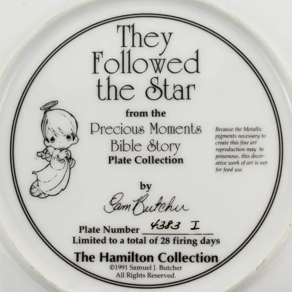 Precious Moments "They Followed The Star" The Hamilton Collection Decor Plate