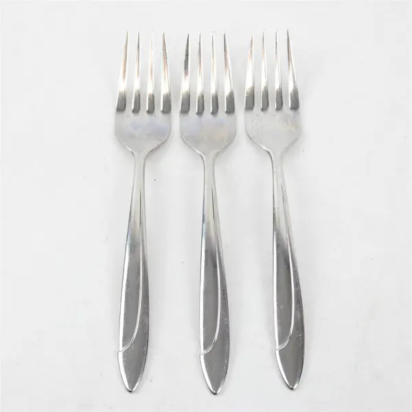 Lot of 3 Yamazaki (Patrick) Flatware Filar Pattern Salad Forks 6.5" Rare HTF 