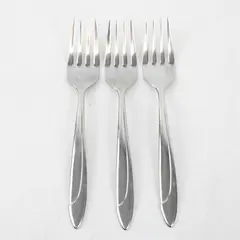 Lot of 3 Yamazaki (Patrick) Flatware Filar Pattern Salad Forks 6.5" Rare HTF 