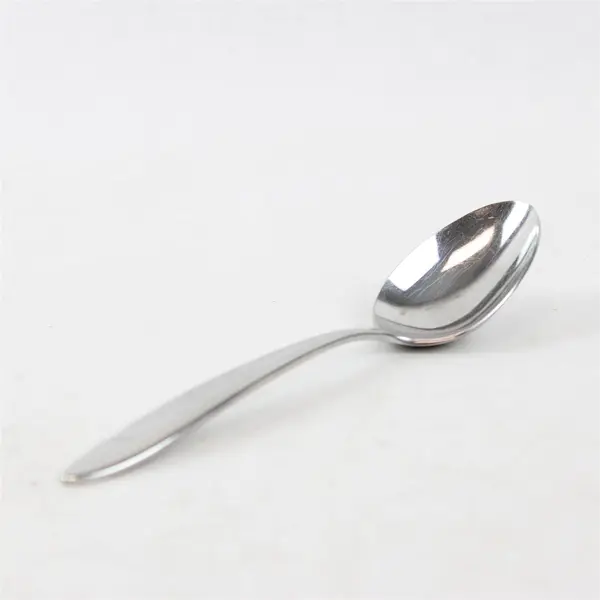 Lot of 6 Yamazaki (Patrick) Flatware Filar Pattern Oval Soup Spoons 7.25" Good