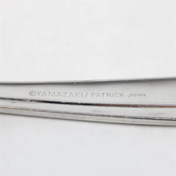 Lot of 6 Yamazaki (Patrick) Flatware Filar Pattern Oval Soup Spoons 7.25" Good