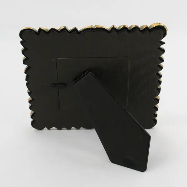 Gold Ornate Resin Free-Standing Square Frame 3.5" x 3.5" Photo