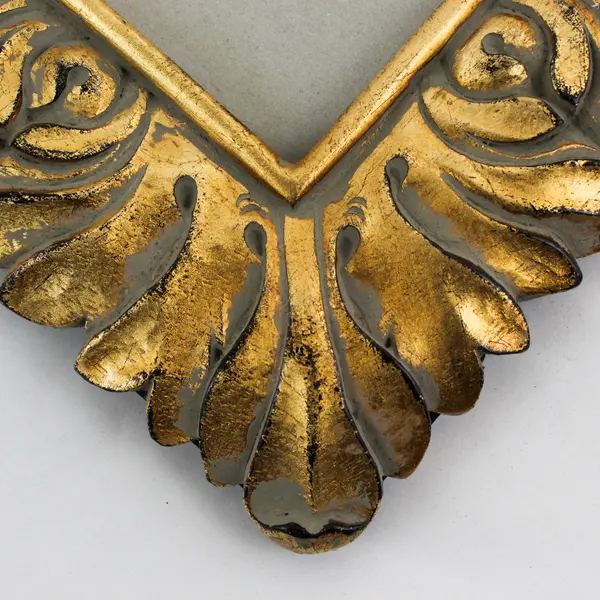 Gold Ornate Resin Free-Standing Square Frame 3.5" x 3.5" Photo