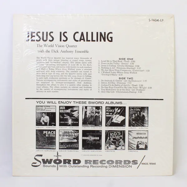World Vision Quartet "Jesus is Calling" 12" Vinyl Record