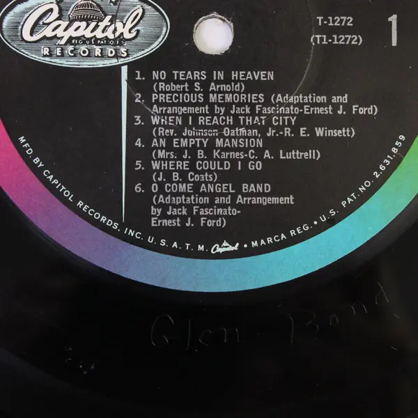 Tennessee Ernie Ford & The Jordanaires  A Friend We Have 12" Vinyl Record